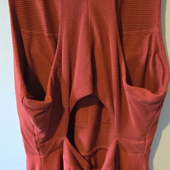 Athleta Winona Rust Sleeveless Dress Athleisure Sz M - Picture 6 of 6